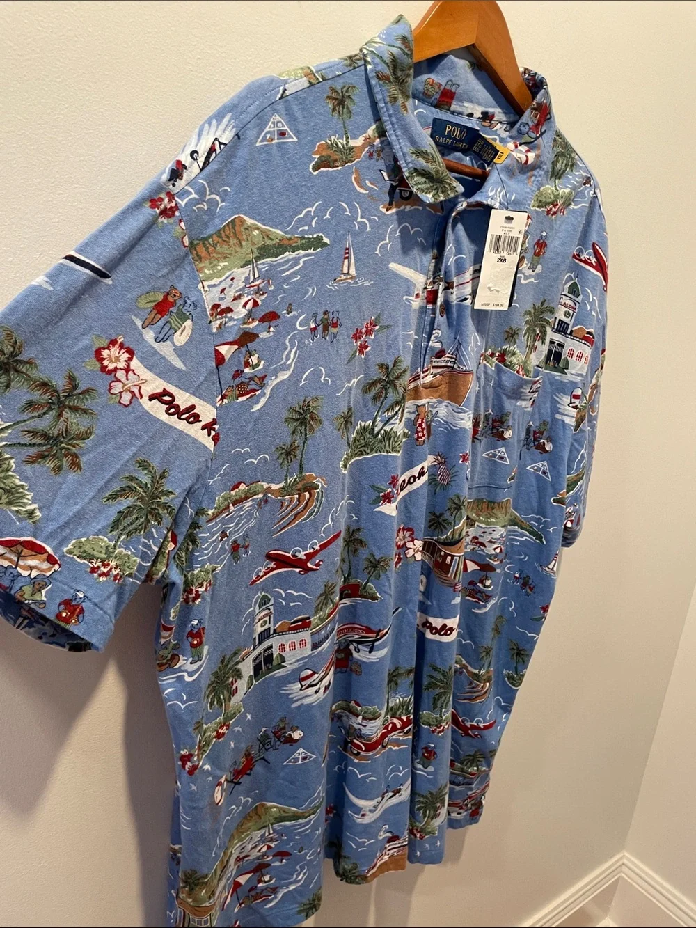 POLO Ralph Lauren Surf Linen Cotton Shirt, NWT